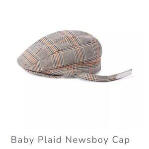 Baby Plaid Newsboy Cap Toddler Hat Boys Girls Adjustable Flat Ivy